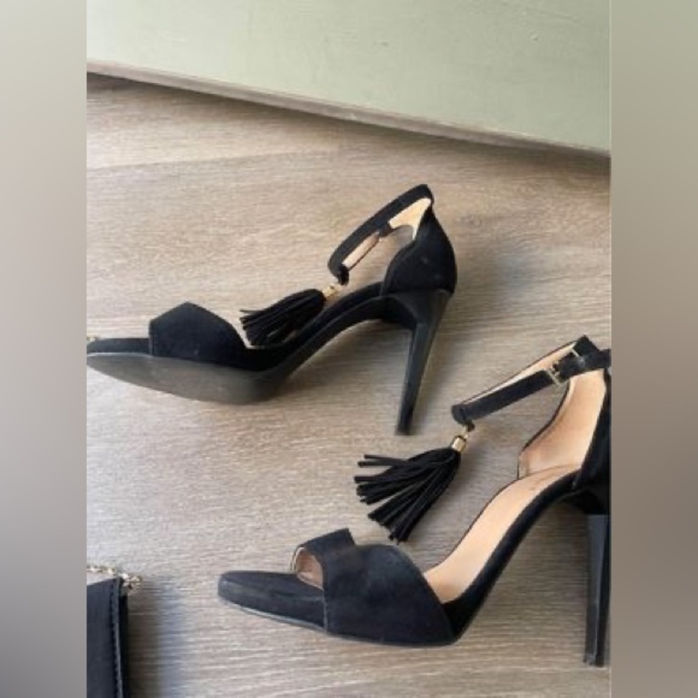 High Heels Size 9 And Matching Envelope Purse-Sue… - image 1